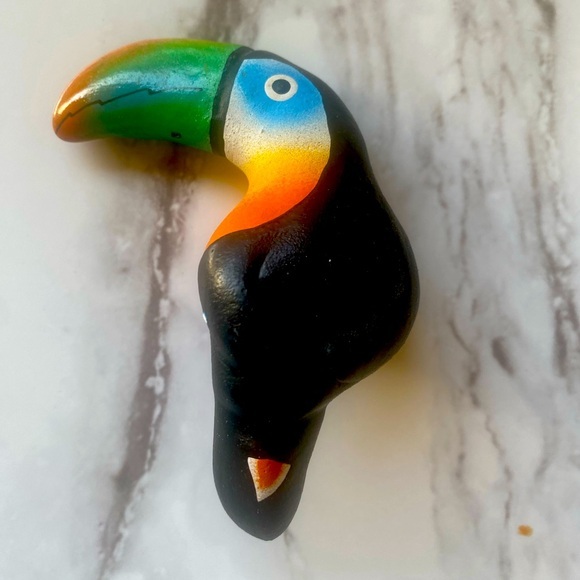 Gloria a Dios Ecuador Bird Vintage Ceramic Toucan - Picture 2 of 6